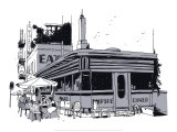 Empire Diner Poster von David Lanaspa