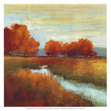 Orange Treescape I Prints by Allison Pearce