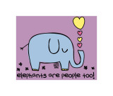 Elephants People Too Posters by Todd Goldman