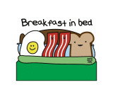 Breakfast in Bed Plakater af Todd Goldman