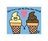 Get Along Ice Cream Láminas por Todd Goldman Get Along Ice Cream Láminas por Todd Goldman