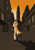 Seemann Und Mädchen In New York Poster by Franckie Alarcon