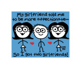 Two Girlfriends Láminas por Todd Goldman