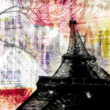 Paris Stamps Prints by Meringue 