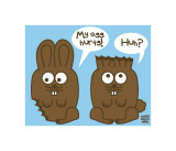 Chocolate Bunnies Poster von Todd Goldman