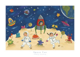 Space Fun Prints by Sophie Harding