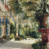 Interior of the Palm House at Potsdam II Prints by Karl Blechen