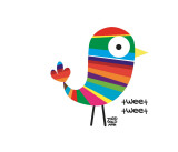 Pwitty Birdie Poster van Todd Goldman