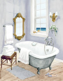 Coastal Bath I Prints by Jocelyn Haybittel