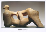 Reclining Figure Collectable Print por Henry Moore Reclining Figure Collectable Print por Henry Moore