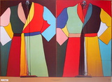 Double Robe with Zipper Poster af Jim Dine