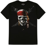 Pirates of the Carribean  - Chrome Skully T-Shirts