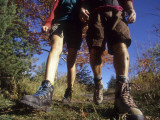 Couple Hiking During Autumn Photographic Print
