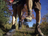 Couple Hiking During Autumn Photographic Print