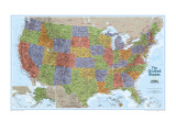 Carte des Etats-Unis Affiches