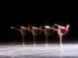 Sequence of Female Figure Skater in Action Fotografie-Druck