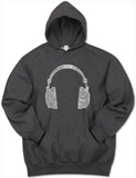 Hoodie: Headphones out of Different Music Genre's Camisetas