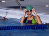 Portrait of Female Swimmer Photographic Print