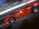 Blurred Auto Racing Action Photographic Print