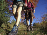 Couple Hiking During Autumn Photographic Print
