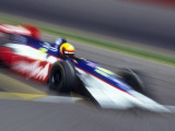 Blurred Auto Racing Action Photographic Print