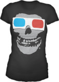 Juniors:  The Misfits - 3D Skull T-Shirt