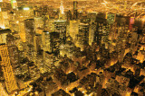 New York - Manhattan At Night Poster