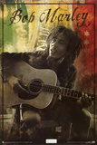 Bob Marley - Guitar Sitting Posters
