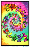 Grateful Dead - Spiral Bears Print