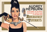 Audrey Hepburn - Breakfast at Tiffany's Gold One-Sheet Affiches