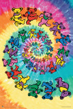 Grateful Dead Spiral Bear Posters