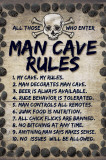 Man Cave Rules Posters Man Cave Rules Posters