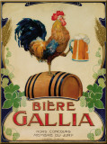 Biere Gallia Plakietka emaliowana