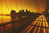 New York - Brooklyn Bridge Yellow Posters New York - Brooklyn Bridge Yellow Posters