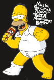 Simpsons - Homer Music Poster
