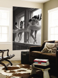 Ballerinas on Window Sill in Rehearsal Room at George Balanchine's School of American Ballet Wall Mural by Alfred Eisenstaedt