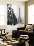 Heavy Snow Blankets the Ground Near the Eiffel Tower Wall Mural by Dmitri Kessel