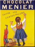 Chocolat Menier Plakietka emaliowana