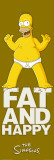 Simpsons - Fat And Happy Poster
