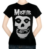 Women's: Misfits - Glitter Skull T-shirts