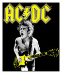 AC/DC Lærredstryk på blindramme