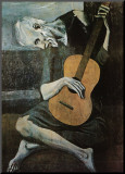 The Old Guitarist, c.1903 Mounted Print by Pablo Picasso