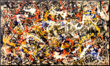 Convergence Mounted Print by Jackson Pollock