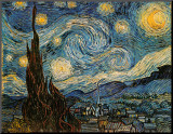 Starry Night, c.1889 Mounted Print by Vincent van Gogh Starry Night, c.1889 Mounted Print by Vincent van Gogh