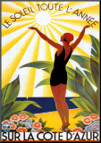 Soleil Toute Lannee Mounted Print by Roger Broders