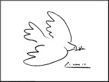Dove of Peace Mounted Print by Pablo Picasso