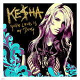 Ke$ha Stretched Canvas Print