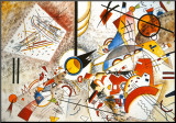 Bustling Aquarelle, c.1923 Mounted Print by Wassily Kandinsky