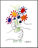 Petite Fleurs Mounted Print by Pablo Picasso