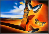 Paisagem com Borboletas Impressão montada por Salvador Dalí Paisagem com Borboletas Impressão montada por Salvador Dalí